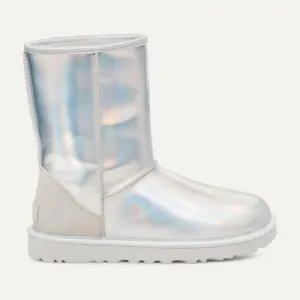 NEW UGG Classic Short Iridescent Boots glacier grey for women 668tn