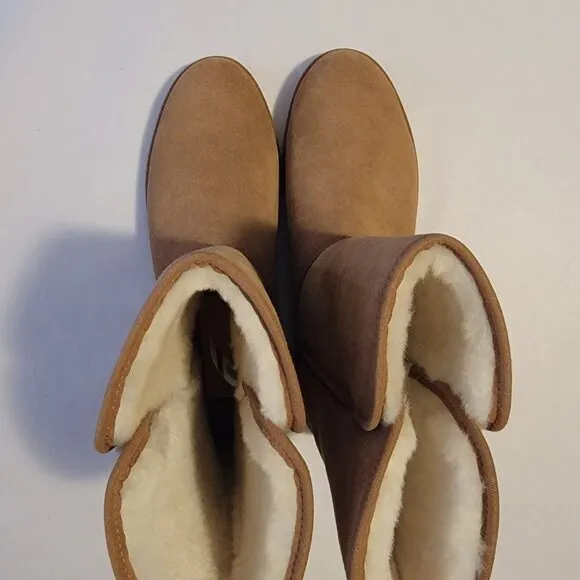 NEW UGG Michelle Classic Boots Womens 11 Brown Suede Classic Cozy Outdoors