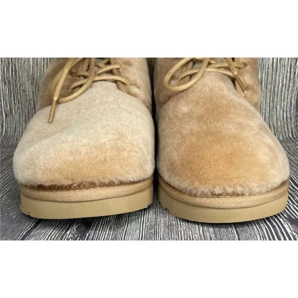 NEW UGG Neumel Cozy Sheepskin Ankle Chukka Boots Chestnut Brown Mens Size 9