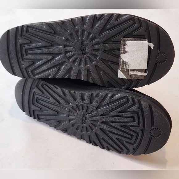NEW! || UGGS || Jona black suede mini boots shearling pretreated sz 2