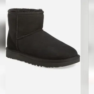 NEW! || UGGS || Jona black suede mini boots shearling pretreated sz 2