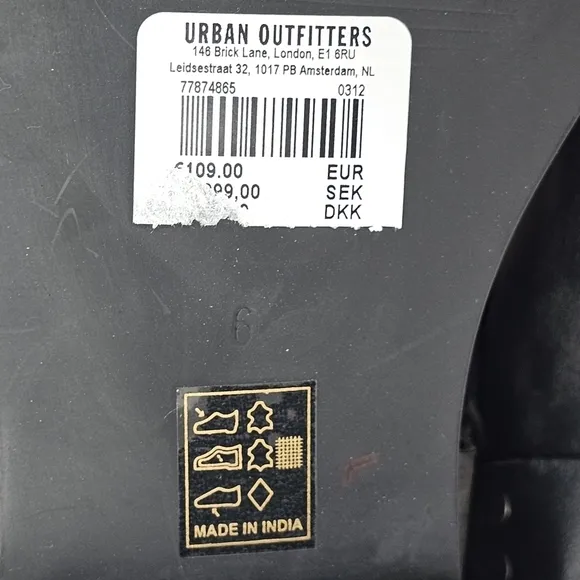 New! UO Leather Motocross Harness Biker Boots