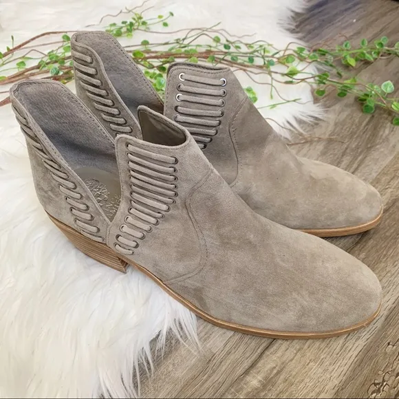 NEW | Vince Camuto | Leather Suede Pevista Bootie Ankle Boot