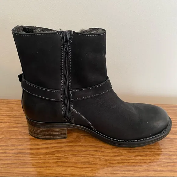 New Without Box Taos Combo Leather Engineer Boots Black Sz 41 US 10.5