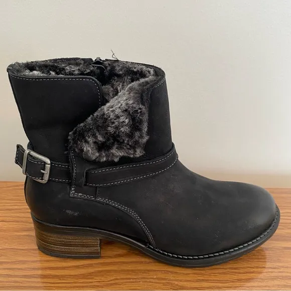 New Without Box Taos Combo Leather Engineer Boots Black Sz 41 US 10.5