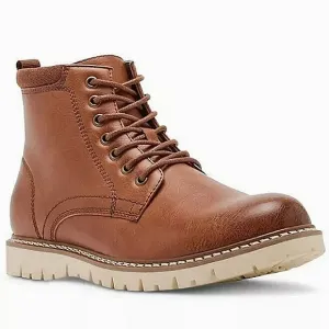 New w/o Box Steve Madden Men's P Bowery Faux Leather Side-Zip Chukka Boot Size 9
