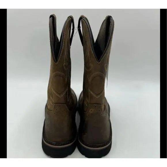 New Wolverine Men's Leather Rancher 10&quot; Square Toe Soft Toe Work Boot Size 13