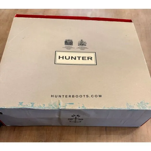 NEW Women Hunter Refined Short Rain Boot Black Round Toe Waterproof Breathable 7