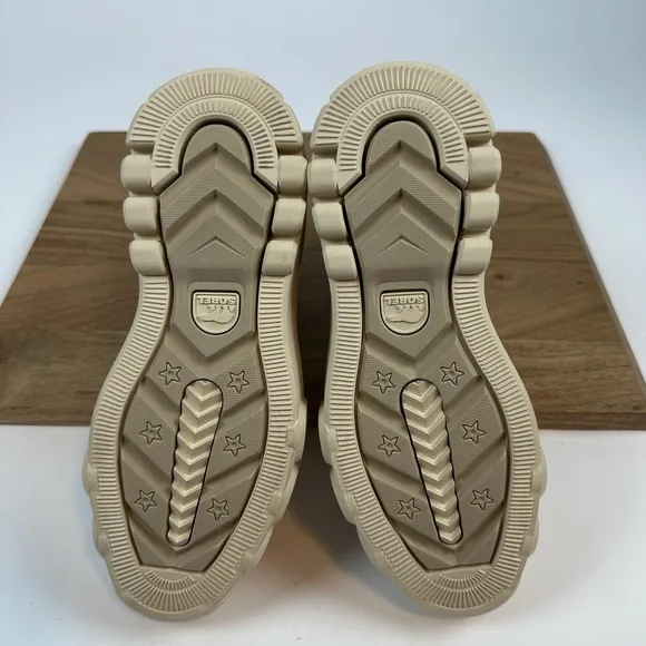 New Womens Sorel CARIBOU X Cozy Platform Chelsea Cream Ankle Boots Size 6.5 M