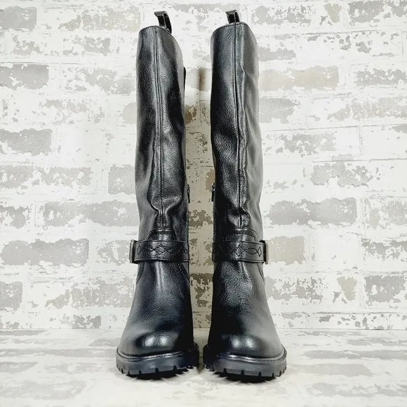 New Zodiac Georgia Women Faux Leather Riding Knee-High Boots K786