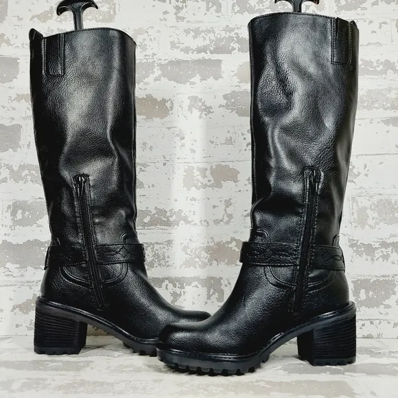 New Zodiac Georgia Women Faux Leather Riding Knee-High Boots K786