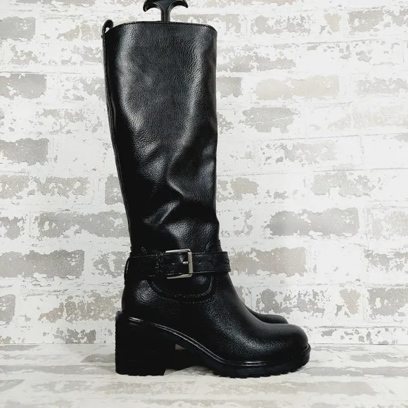 New Zodiac Georgia Women Faux Leather Riding Knee-High Boots K786