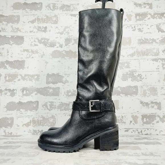 New Zodiac Georgia Women Faux Leather Riding Knee-High Boots K786