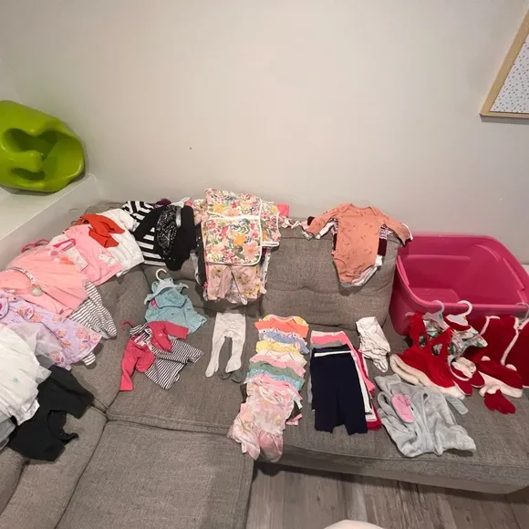 Newborn-12 months girls clothes purge will separate sizes