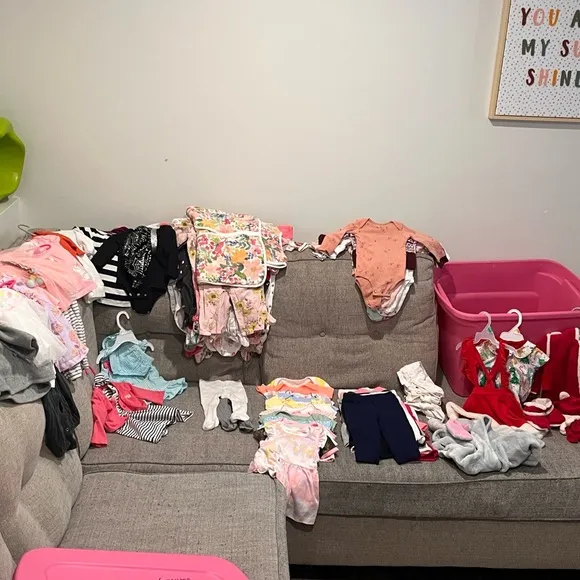 Newborn-12 months girls clothes purge will separate sizes