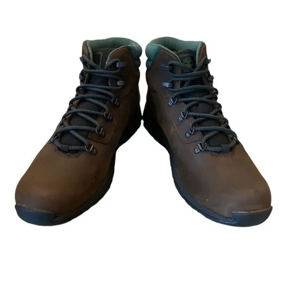 NEW Timberland Women's Mt. Maddsen Dk Brown Leather Hiking WP Boots 11