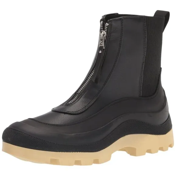 NIB Circus by Sam Edelman Bethanuie Waterproof Boots Black / Lemon