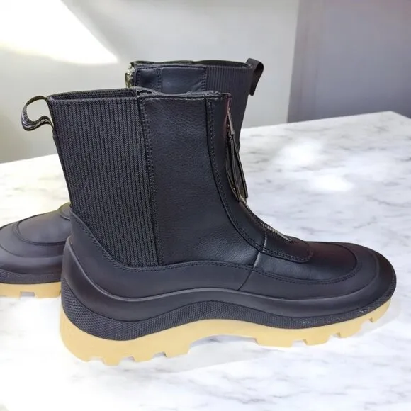 NIB Circus by Sam Edelman Bethanuie Waterproof Boots Black / Lemon