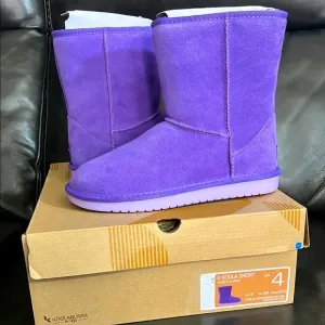 NIB Koolaburra Purple Short Boots size: 4