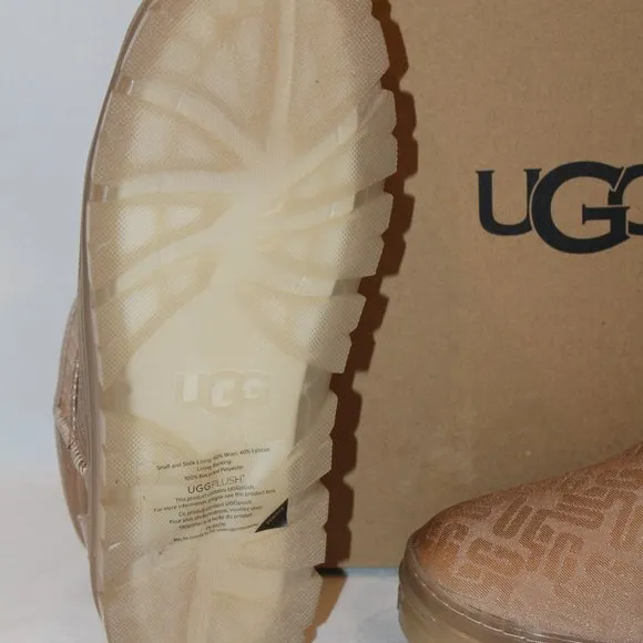 NIB‎ UGG ULTRA MINI MONOGRAM TAN WOMEN'S BOOTS
