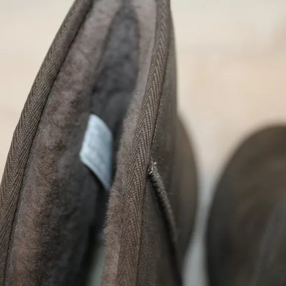NIB UGG WOMEN'S FEMME CLASSIC SHORT SUEDE SHEARLING BOOTS SLATE‎ GRAY