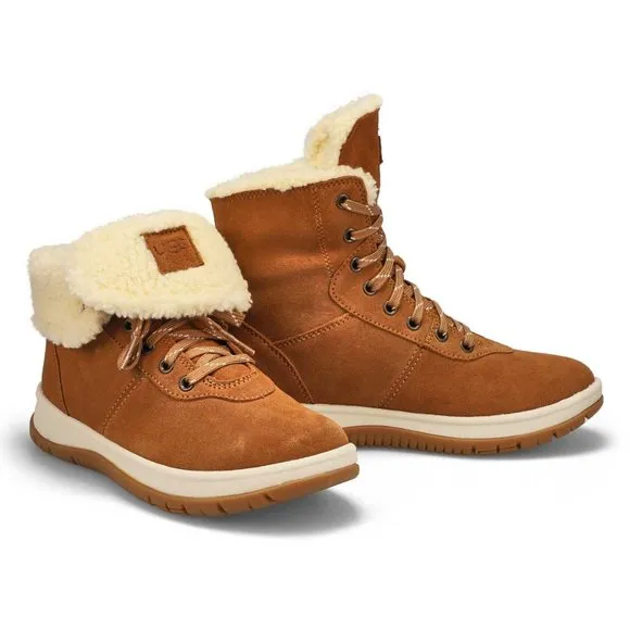 NIB UGG WOMEN'S SUEDE SHEARLING LINED‎ LAKESIDER WATER REPELLENT ANKEL BOOTS