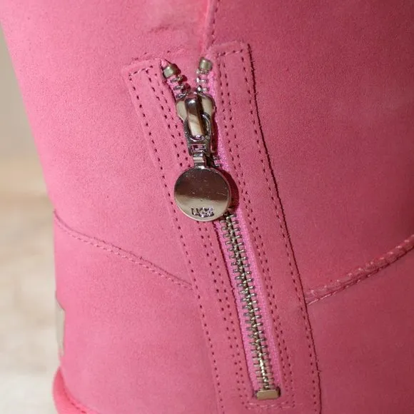 NIB UGG‎ YOUTH 4 5 6 WOMEN'S 6 7 8 WATER RESISTANT BAILEY ZIP SHORT SUEDE BOOTS
