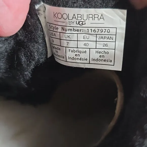 NIB Women's Koolaburra by UGG Ultra Mini Boots Black Size 9