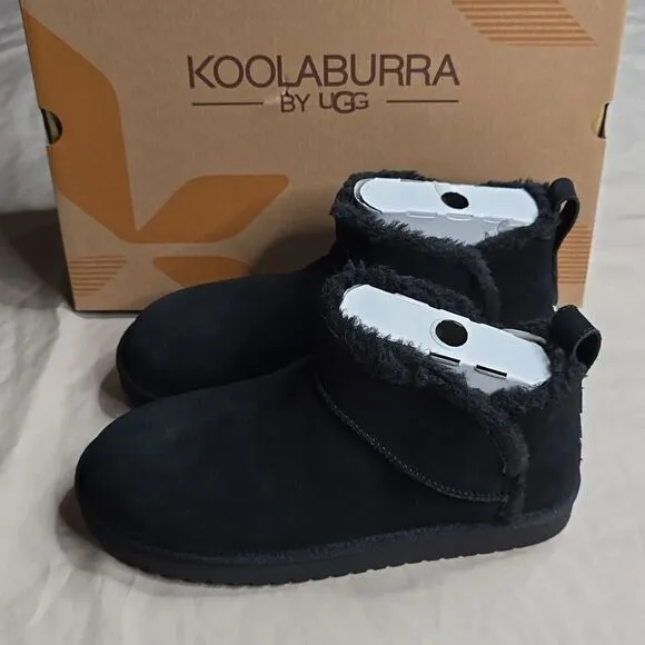 NIB Women's Koolaburra by UGG Ultra Mini Boots Black Size 9