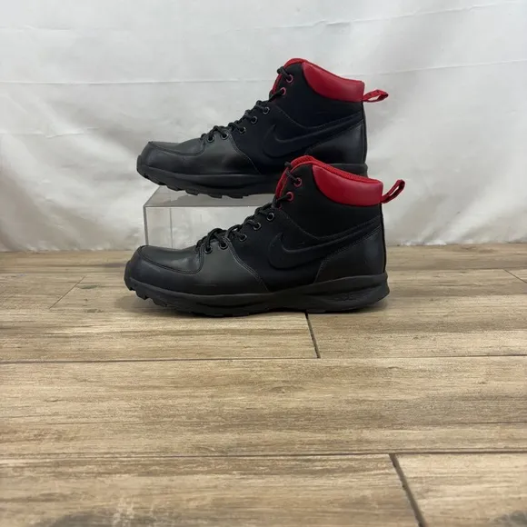 Nike Acg Manoa Black/Red Hiking Boots Mens Size 11