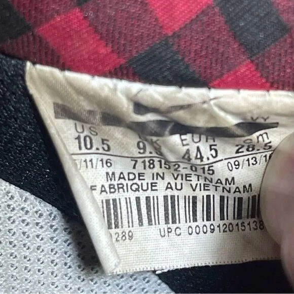 Nike Air Force 1 'Lumberjack' Plaid Mens Size 10.5 Shoes Sneaker 718152-015