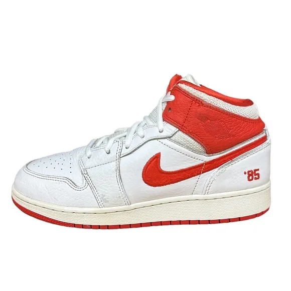 Nike Air Jordan Retro 1 ‘85’ Mid Red White Blue #DH0200-100 Shoes Youth 6.5Y