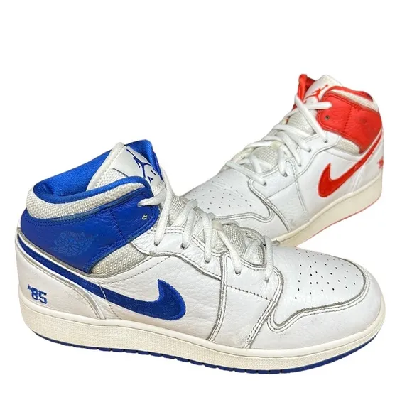 Nike Air Jordan Retro 1 ‘85’ Mid Red White Blue #DH0200-100 Shoes Youth 6.5Y