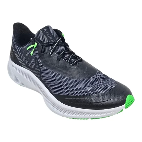 Nike Quest 3 Shield Mens Size 11 Black Grey Waterproof Athletic Shoes CQ8894 010