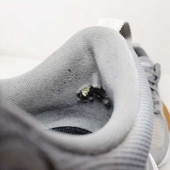 Nike React Infinity Run Flyknit Shoes Mens 9 Grey Lace Up Low Sneakers