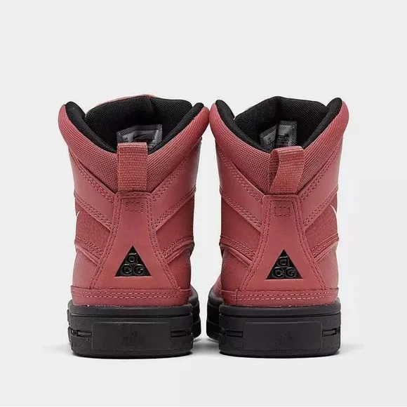 Nike Red and Black High-Top Boots with Ankle Support
