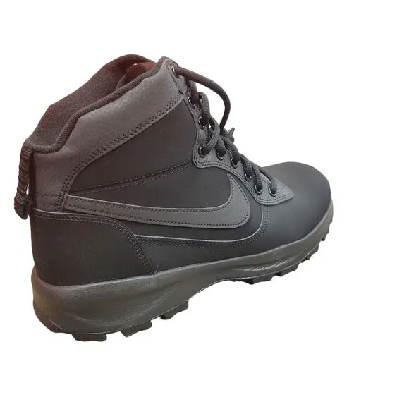 Nike Manoadome 844358-003 Men's Core Black Leather Ankle Hiking Boots