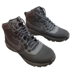 Nike Manoadome 844358-003 Men's Core Black Leather Ankle Hiking Boots