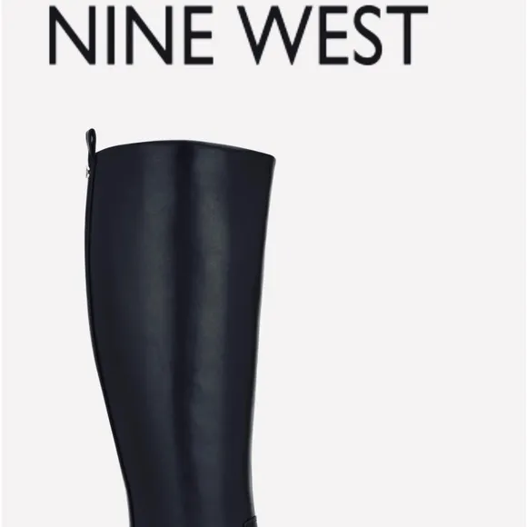 Nine West tall Nicolah Leather Boots, barely used no scuffs or scratches sz 7.5