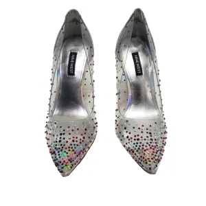 Nine West Women's Transparent Rhinestone Pump Heels Shoes