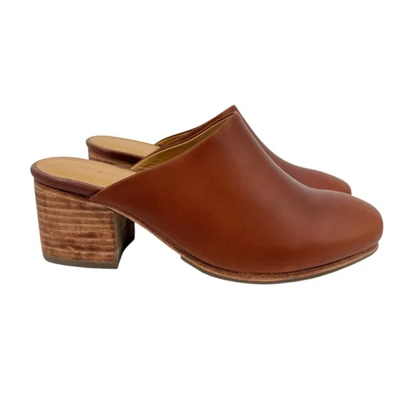Nisolo Al-Day Heeled Mule in Brandy Size 5