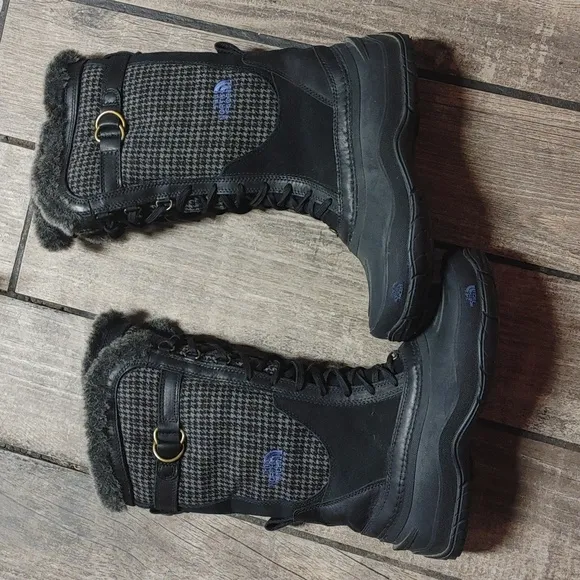 North Face Lace Up Combat/Moto Boots Size 9