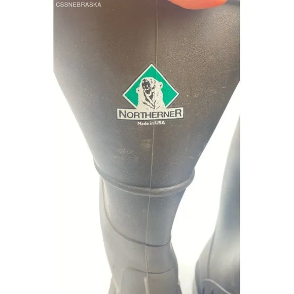 NORTHERNER Olive Rubber Boots - Made In USA - Size 10
