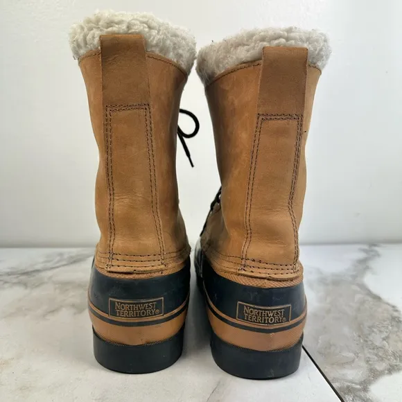 Northwest Territory Men's Nubuck Leather Waterproof Steel Shank Duck Boots, 13