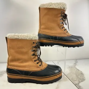 Northwest Territory Men's Nubuck Leather Waterproof Steel Shank Duck Boots, 13