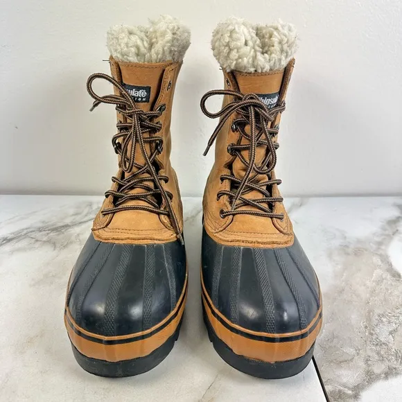 Northwest Territory Men's Nubuck Leather Waterproof Steel Shank Duck Boots, 13