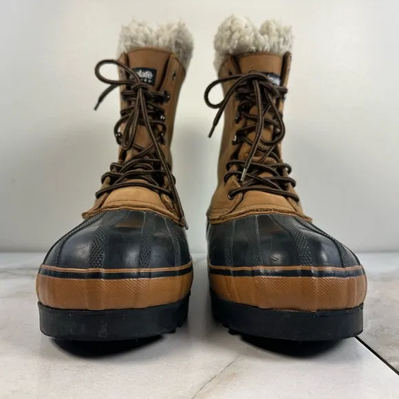Northwest Territory Men's Nubuck Leather Waterproof Steel Shank Duck Boots, 13