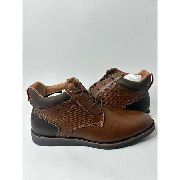 Nunn Bush Men's Circuit Plain Toe Chukka Boots Cognac Size 10 M NWT