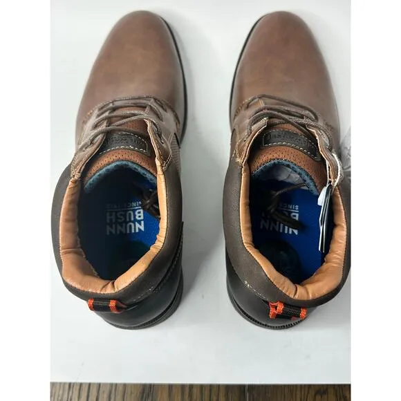 Nunn Bush Men's Circuit Plain Toe Chukka Boots Cognac Size 10 M NWT