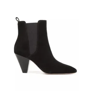 NWB VERONICA BEARD &quot;BAXTER&quot; BLACK SUEDE WESTERN CHELSEA BOOTS US SIZE 6.5M NEW